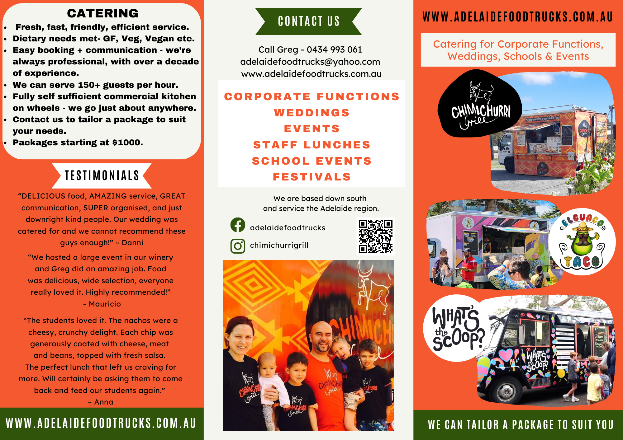 Adelaide food trucks flyer pg